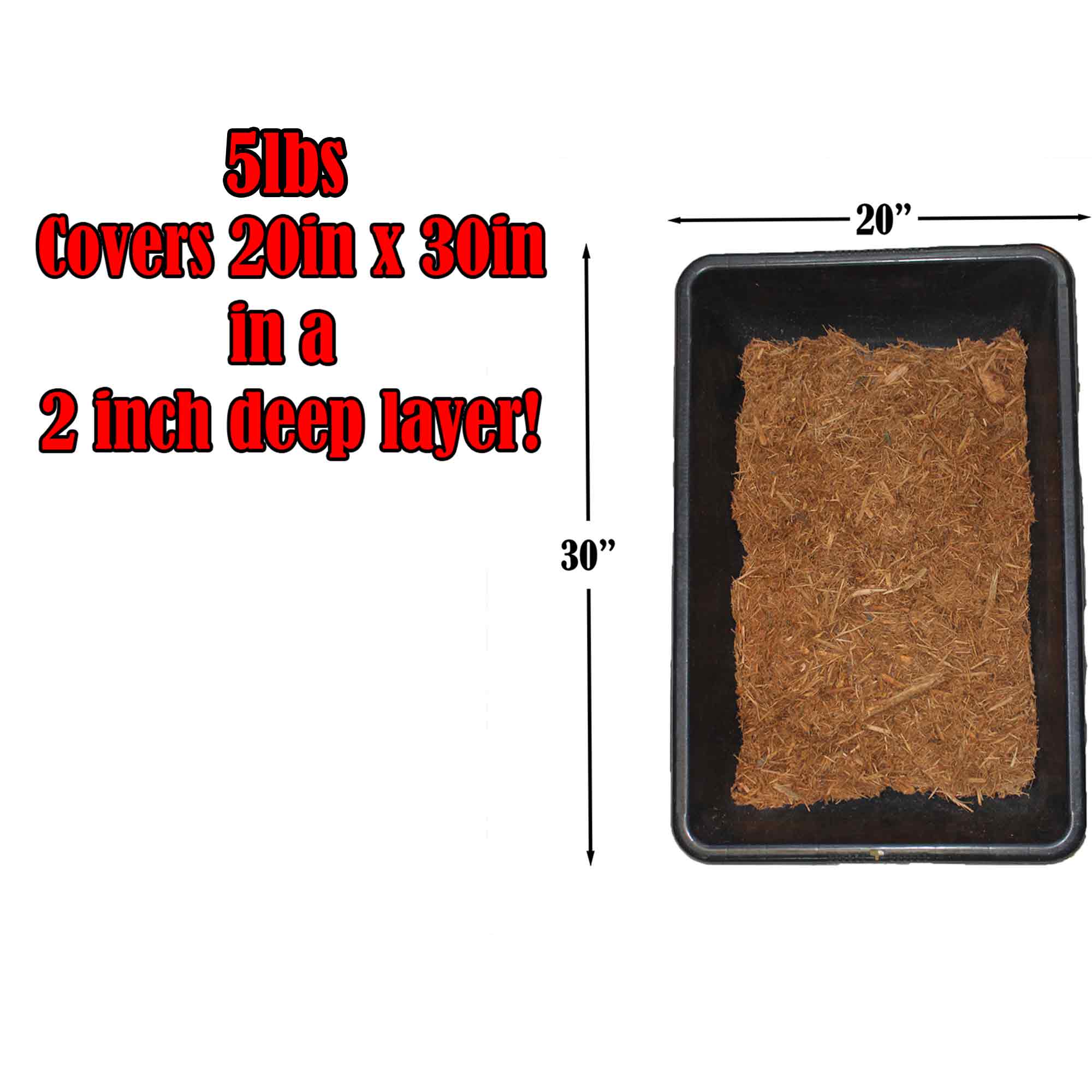 5lb 100% Natural Cypress Mulch 2
